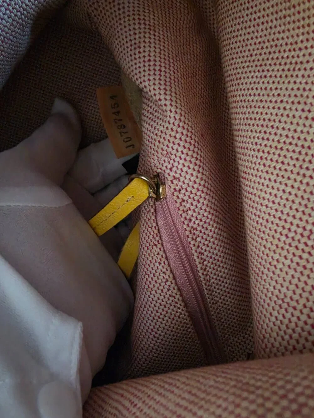 Yellow Pebbled Leather Dooney - Picture 3 of 6
